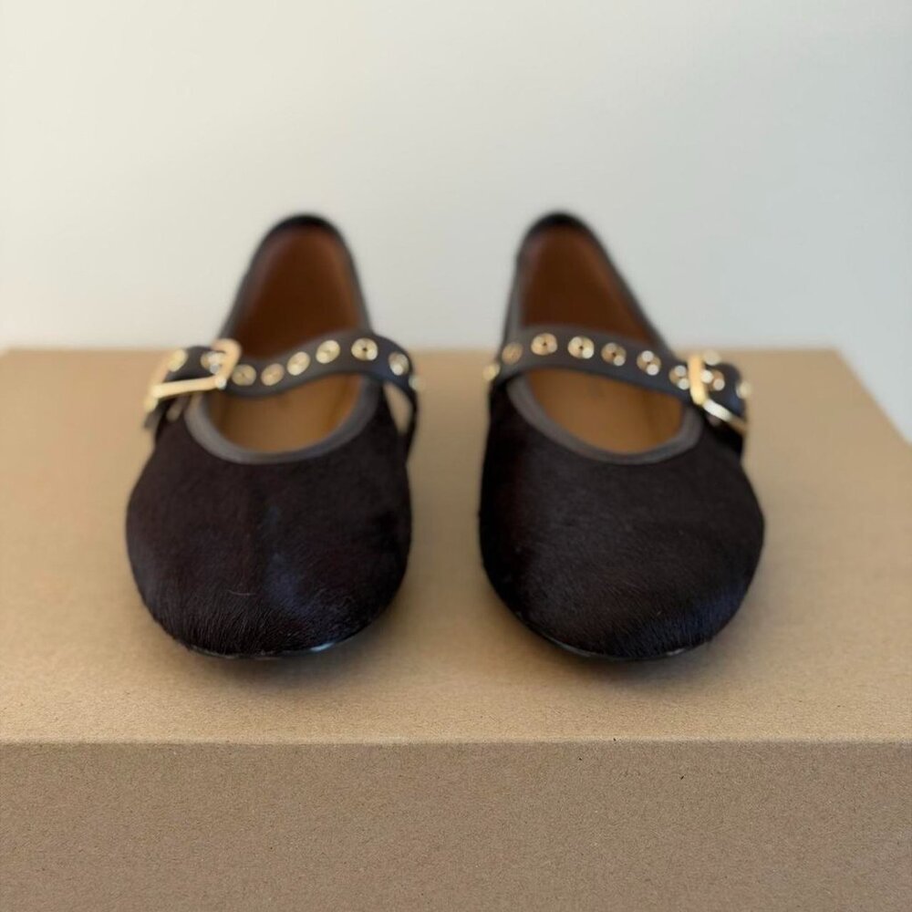 Madewell The Remy Mary Jane Flat in Chocolate Raisin, Size 8 - Picture 8 of 10